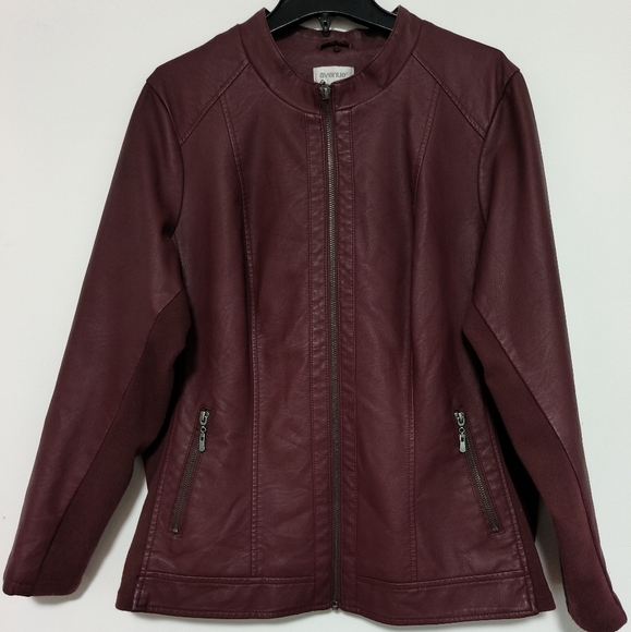 Avenue Faux Leather Jacket / Size 2X - Picture 4 of 10